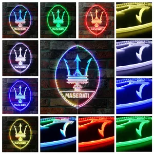 Maserati Logo RGB LED Sign