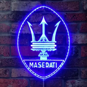Maserati Logo RGB LED Sign