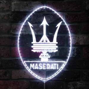 Maserati Logo RGB LED Sign