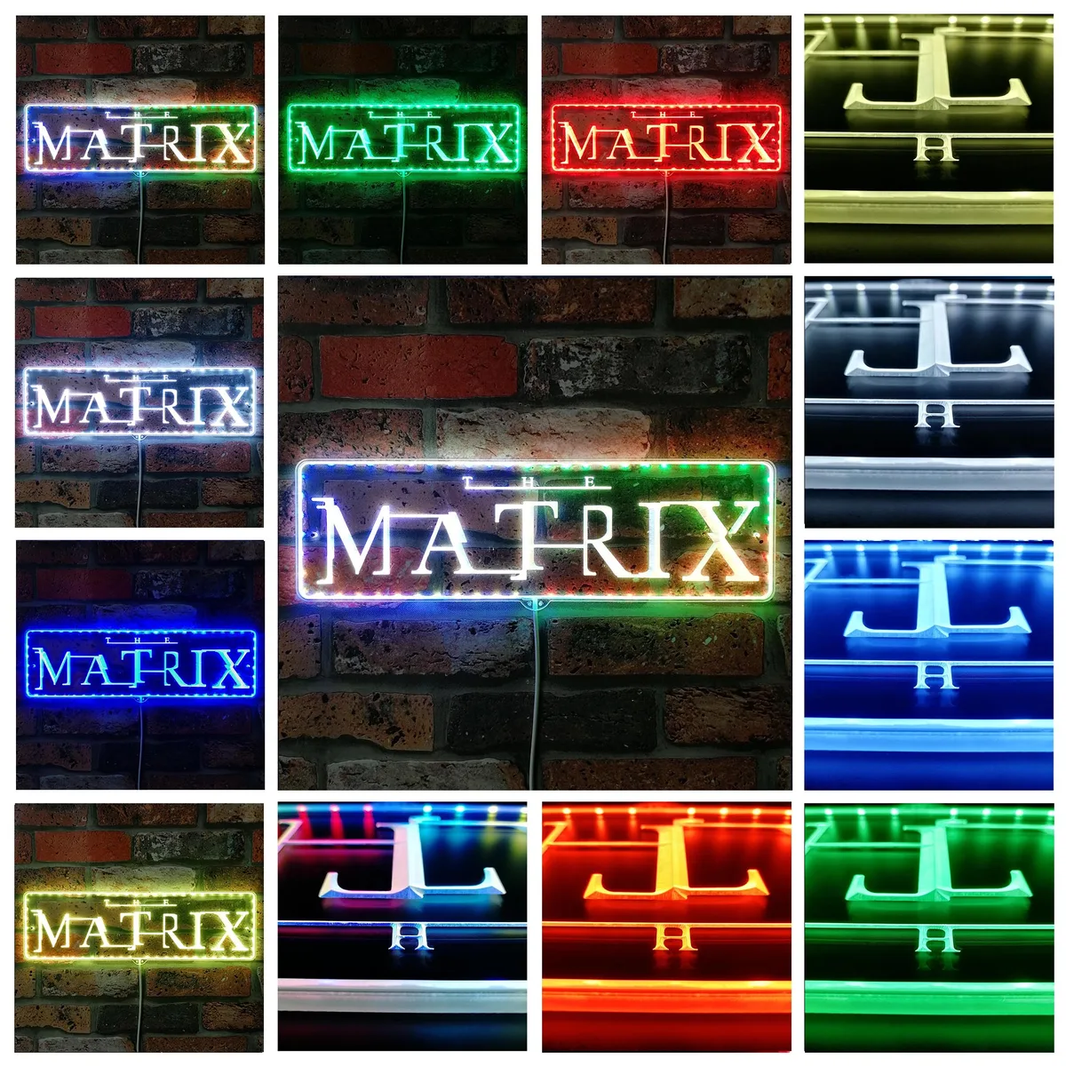 Matrix Logo RGB LED Sign