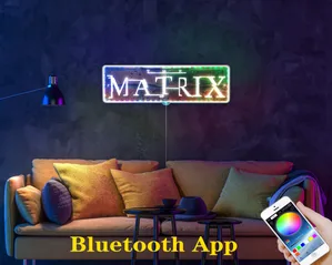 Matrix Logo RGB LED Sign