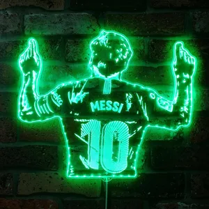 Messi Back RGB LED Sign
