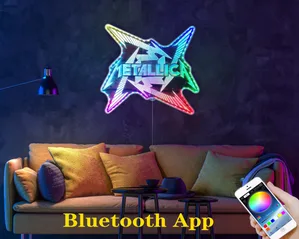 Metallica Logo RGB LED Sign