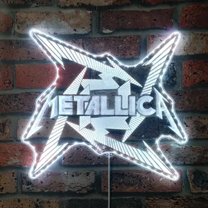 Metallica Logo RGB LED Sign
