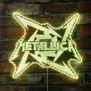 Metallica Logo RGB LED Sign