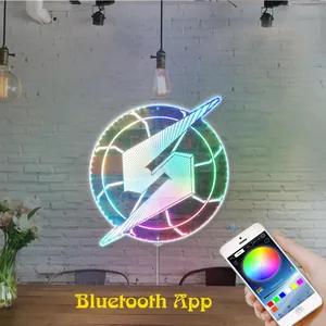 Metroid Prime Logo RGB LED Sign