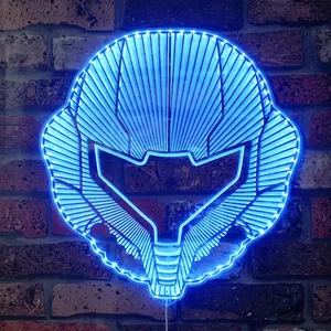 Metroid Samus RGB LED Sign
