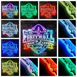 Miami Dolphins Man Cave RGB LED Sign