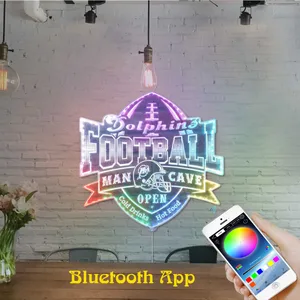 Miami Dolphins Man Cave RGB LED Sign