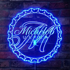 Michelob Ultra  Bottle Cap RGB LED Sign