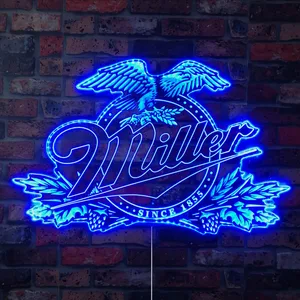 Miller Eagle Since 1855 RGB LED Sign