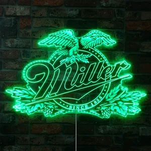 Miller Eagle Since 1855 RGB LED Sign