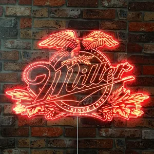 Miller Eagle Since 1855 RGB LED Sign