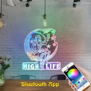 Miller High Life Lady RGB LED Sign