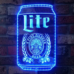 Miller Lite Can RGB LED Sign