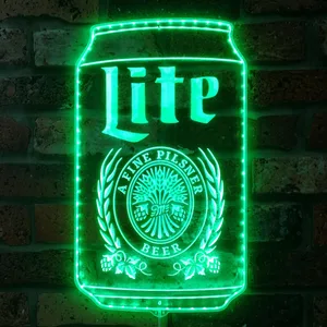 Miller Lite Can RGB LED Sign