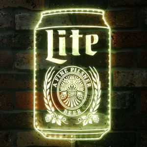 Miller Lite Can RGB LED Sign