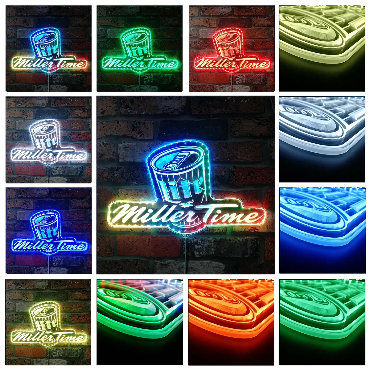 Miller Lite Miller Time RGB LED Sign
