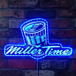 Miller Lite Miller Time RGB LED Sign