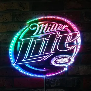 Miller Lite True Pilsner RGB LED Sign