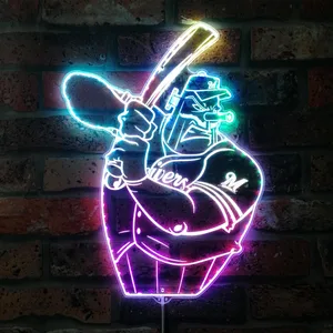 Milwaukee Brewers Baseball RGB LED Sign