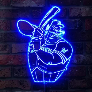 Milwaukee Brewers Baseball RGB LED Sign