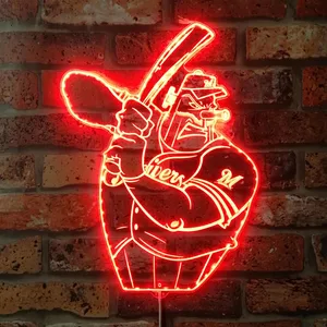 Milwaukee Brewers Baseball RGB LED Sign