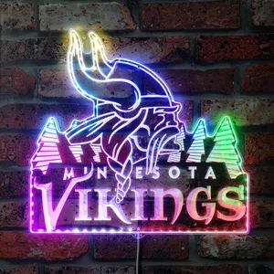 Minnesota Vikings Logo 2 RGB LED Sign