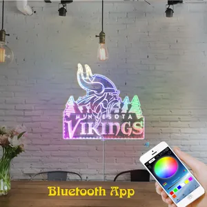 Minnesota Vikings Logo 2 RGB LED Sign