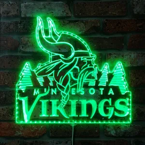 Minnesota Vikings Logo 2 RGB LED Sign
