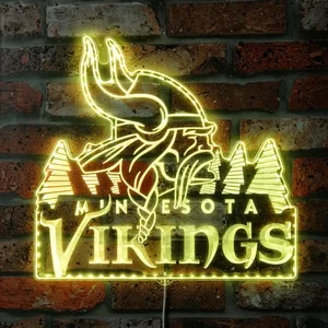 Minnesota Vikings Logo 2 RGB LED Sign