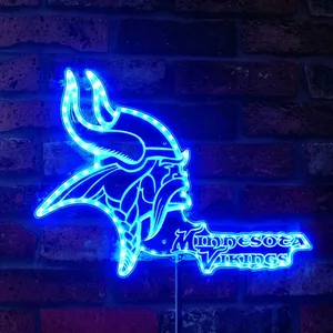 Minnesota Vikings Logo RGB LED Sign