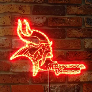 Minnesota Vikings Logo RGB LED Sign