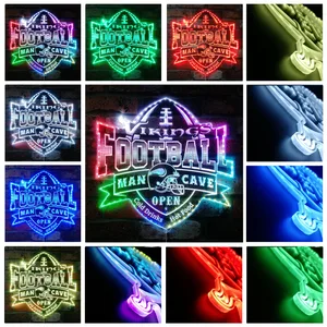 Minnesota Vikings Man Cave RGB LED Sign