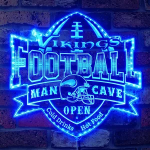Minnesota Vikings Man Cave RGB LED Sign