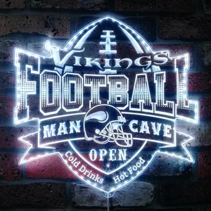 Minnesota Vikings Man Cave RGB LED Sign