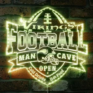 Minnesota Vikings Man Cave RGB LED Sign