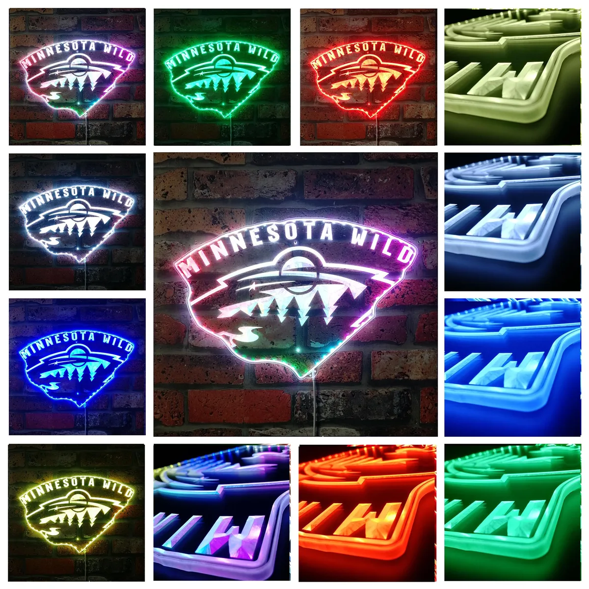 Minnesota Wild Logo RGB LED Sign