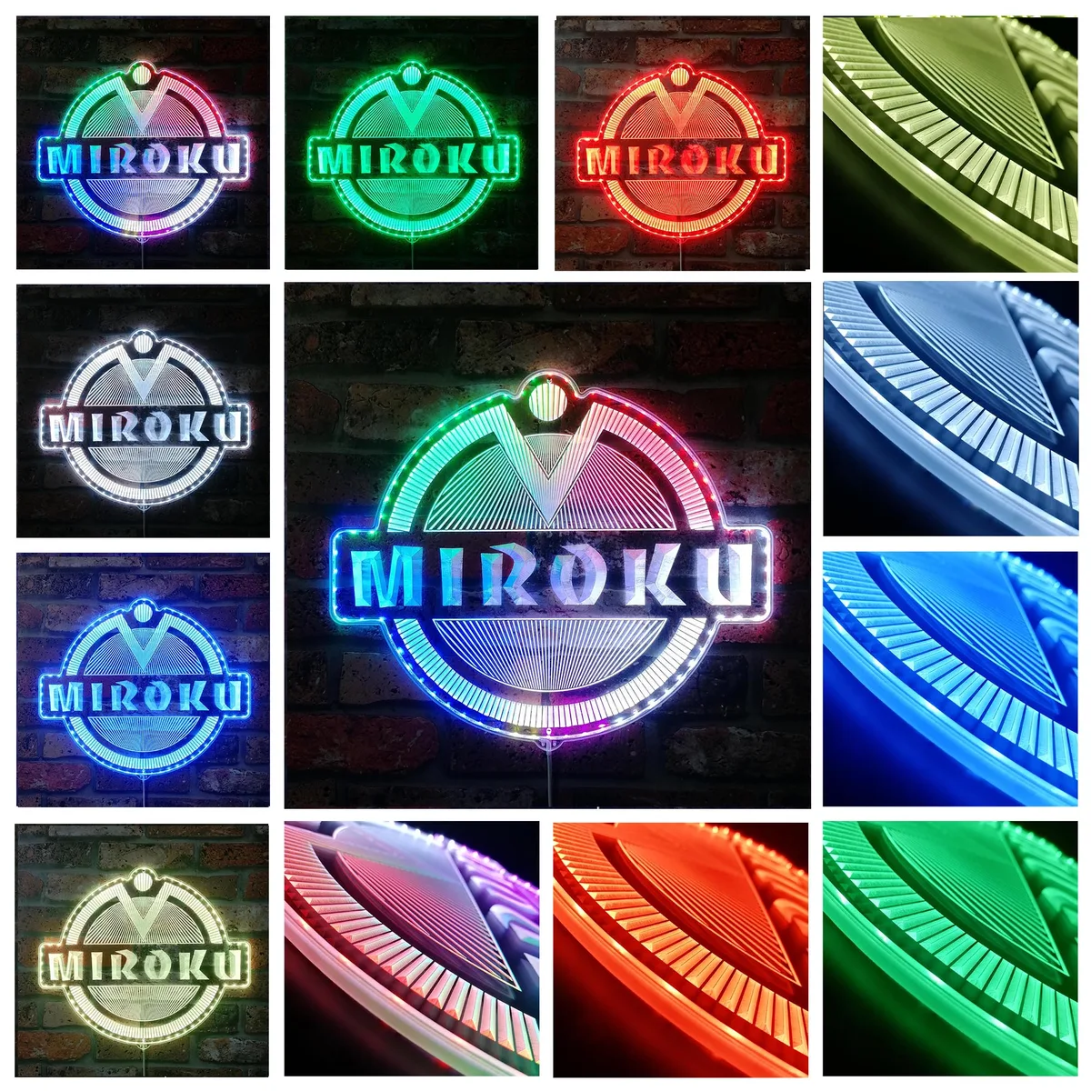 Miroku Firearms Logo RGB LED Sign