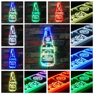 Modelo Cerveza Bottle Bottle RGB LED Sign