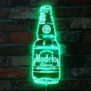 Modelo Cerveza Bottle Bottle RGB LED Sign