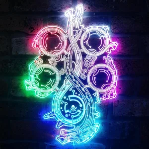 Monster Hunter Wilds Logo RGB LED Sign