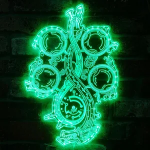 Monster Hunter Wilds Logo RGB LED Sign