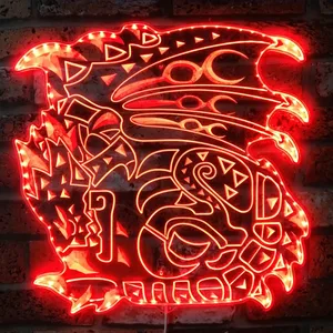 Monster Hunter World Rathalos RGB LED Sign