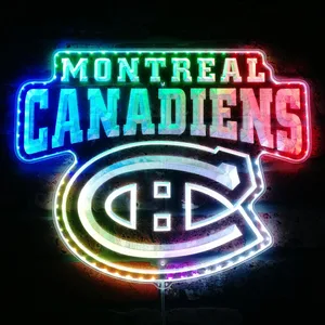 Montreal Canadiens Text Logo RGB LED Sign