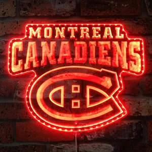 Montreal Canadiens Text Logo RGB LED Sign