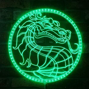 Mortal Kombat Dragon RGB LED Sign