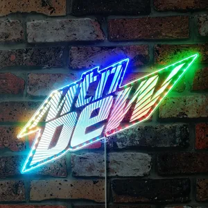 Mountain Dew Mtn Dew Logo RGB LED Sign