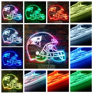 New England Patriots Helmet Logo RGB LED Sign