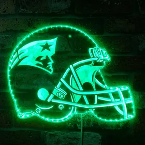 New England Patriots Helmet Logo RGB LED Sign
